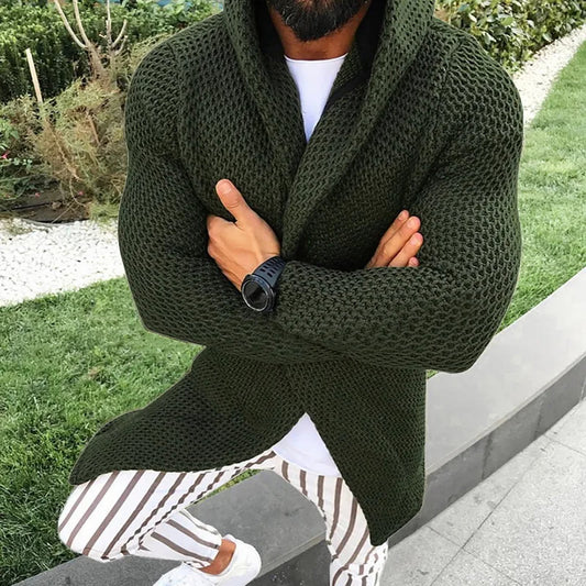 Cardigan Uomo Slim Fit in Maglia – Elegante e Casual per Autunno/Inverno